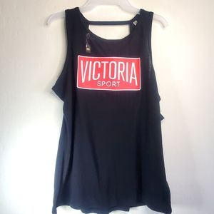 Victoria's Secret Sport Logo Tank Top with Banded Back Size M Excellent